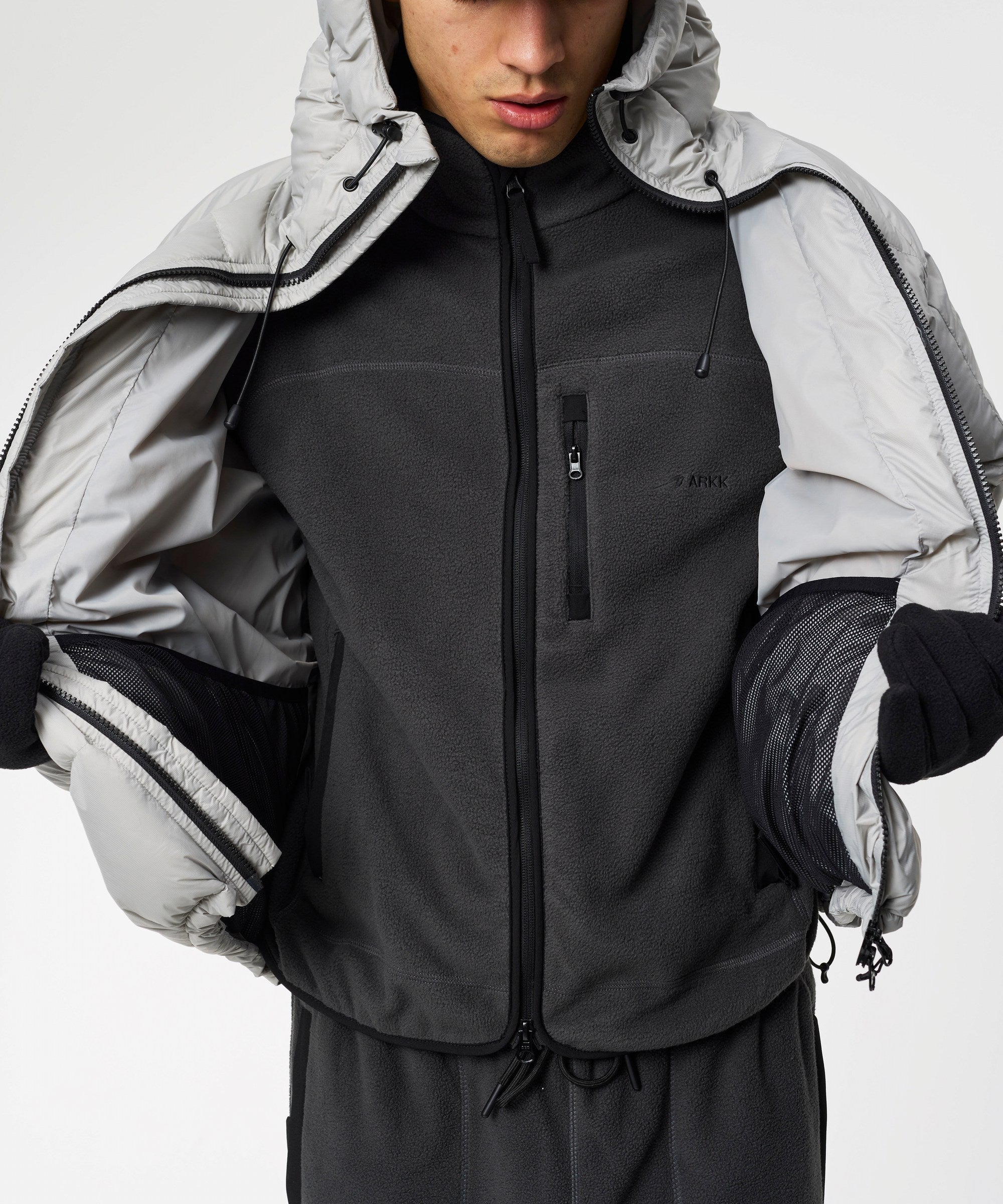 ARKK Apparel ARKK Logo Puffer | Grey Jacket